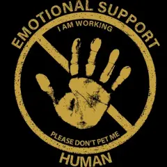 Junior's Design By Humans Service Animal By TenkenNoKaiten T-Shirt