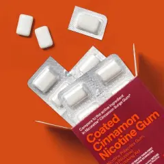 Coated Nicotine 2mg Gum Stop Smoking Aid - Cinnamon - up&up&trade;