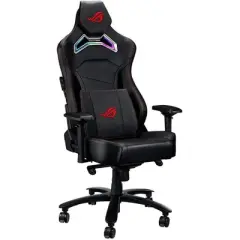 ASUS ROG SL300C ROG Chariot RGB Gaming Chair Memory Foam Lumbar Support, 4D Adjustable Armrest, Reclining Backrest, Breathable Leatherette Material