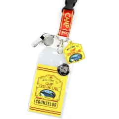 Friday The 13th Camp Crystal Lake Counselor Lanyard Clear ID Badge Holder