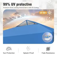 Captiva Designs 10&rsquo;x10&rsquo; Instant Pop Up Canopy Tent &ndash; One-Push Setup with Vented Roof, Includes Storage Bag and Accessories