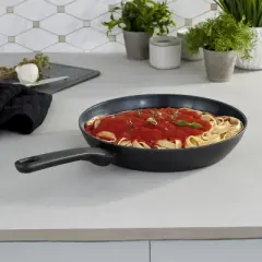 BergHOFF Helix Nonstick Ceramic Frying Pans, Recycled Aluminum, Black