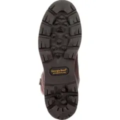 Men's Brown Georgia Boot Homeland Waterproof Wellington Work Boot Size 9(Wide)