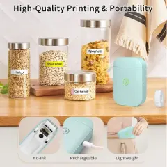 JADENS D11 Thermal Print Label Maker with One Roll label