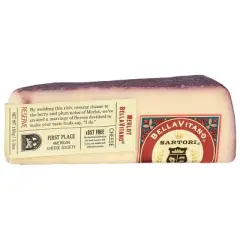 Sartori Bellavitano Merlot Cheese Wedge - 150g