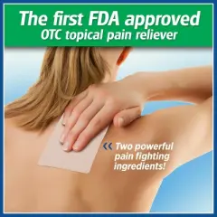 Salonpas Pain Relief Patch, Up to 12 Hours Temporary Relief of Mild to Moderate Pain, Backache, Sore Muscle, Sprains, Bruises, Large 9 Count