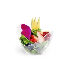 Smarty Had A Party 2 oz. Clear Small Plastic Concave Cups - 288 pcs