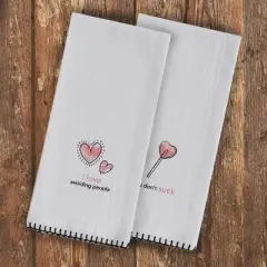 Split P I Love Avoiding People Dishtowel Bundle of 2