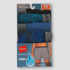 Hanes Premium Men's 4pk Knit Boxers - Colors May Vary