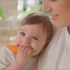 Nuby Silicone Veggie Teether Combo - 2pk