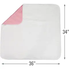 DMI Washable Underpads for Caregiving, Hospitals, Washable Pee Pads for Dogs, FSA & HSA Eligible, Bed Pads for Adults, Babies & Furniture, 34&Prime;x 36&Prime;, 4