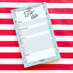 To-Do Salty Town 5" x 8" Lined Notepad by Ramus & Co (50 Heavyweight Tear-Off Sheets)