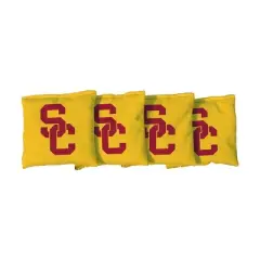 NCAA USC Trojans Corn-Filled Cornhole Bags Yellow - 4pk