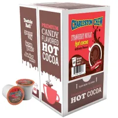 Charleston Chew Strawberry Hot Cocoa, Compatible Keurig KCup Brewers, 40 Count