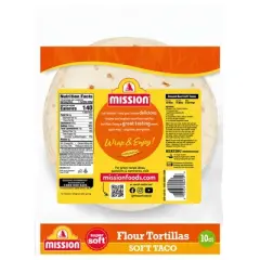 Mission Taco Size Super Soft Flour Tortillas - 17.5oz/10ct