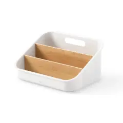 Umbra Bellwood Packet Organizer Natural: Multi-Compartment Kitchen & Pantry Organizer for Tea & Drink Packets