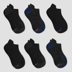 Hanes Premium Men's Performance Heel Shield Socks 6pk - 6-12