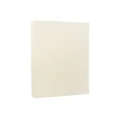 JAM Paper Strathmore 80 lb. Cardstock Paper 8.5" x 11" Ivory Wove 250 Sheets/Ream (301125B)