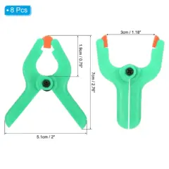 Unique Bargains Plastic Flexible Anti-slip DIY Project Craft Spring Clamp 8 Pcs
