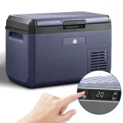 26QT Portable Car Fridge with LCD Display, IPX4 Waterproof mini Fridge, Car Refrigerator with ECO/MAX Dual Cooling Modes