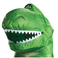 Mens Toy Story 4 Inflatable Rex Costume - One Size Fits Most - Green