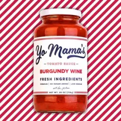Yo Mama's Burgundy Wine Tomato Sauce - 25oz Each/3pk