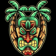 Women's Design By Humans summer with tiki By donipacoceng Racerback Tank Top