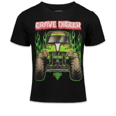 Monster Jam Trucks Toddler Boys 3 Pack Graphic T-Shirts Kids Black/Red/Grey 