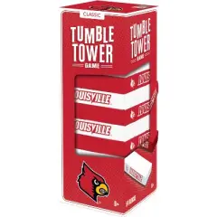 MasterPieces Real Wood Block Tumble Towers - NCAA Louisville Cardinals