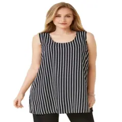 Jessica London Women&rsquo;s Plus Size Georgette Tunic Tank