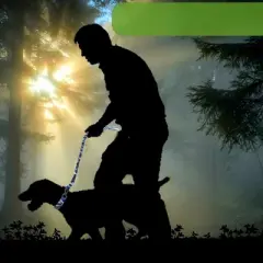 Unique Bargains Nylon Double Handle Dog Leash