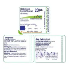 Histaminum Hydrochloricum 200CK by Boiron Homeopathic Single Medicine For Allergy  -  80 Pellet