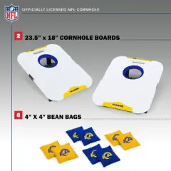 NFL Los Angeles Rams All-Weather Travel Cornhole Set