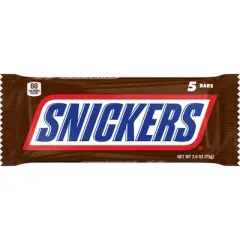 Snickers Fun Size Candy Bars - 2.6oz/5ct