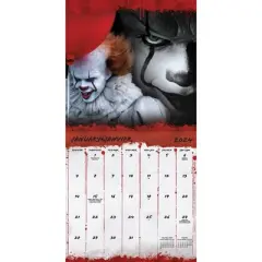 Trends International Inc. 2023-24 Wall Calendar 12"x12" Horror Collection Bilingual English/French