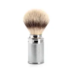 M&Uuml;HLE Traditional Chrome Silvertip Fiber Shaving Brush