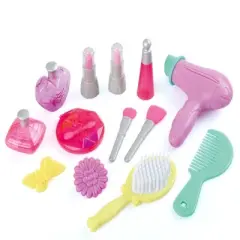 Kidoozie Just Imagine Glamour Girls Styling Center,Pretend Play Tabletop Vanity, Hair Dryer, Brushes, Ages 3+