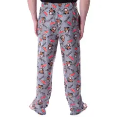 Disney Men's Cars Mater Cartoon Toss Print Character Sleep Pajama Pants Heather Grey