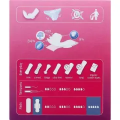 Natracare Organic Cotton Ultra Extra Pads Long - 8 ct