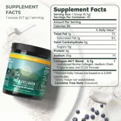 Primal Harvest Keto Collagen, 1 Pack: Premium Powder with MCT Oil for Joint, Hair, Nail & Skin Vitality, 30 Servings