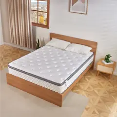 Swedrea Hybrid Mattress Gel Medium Memory Foam in White