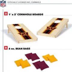 NFL Washington Commanders 1'x2' Wood Cornhole Set