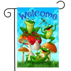 Briarwood Lane Summer Garden Flag 12x18 For Outdoor Happy Frogs For Summer Garden Flag Flags For Outside