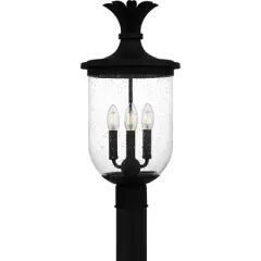 Quoizel Lighting Havana 3 - Light Post Light in  Earth Black