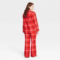Women's Plaid Flannel Matching Family Pajama Set - Wondershop&trade; Red