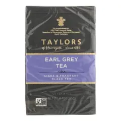 Taylors Of Harrogate Earl Grey Black Tea - Case of 6 boxes/50 bags