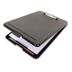 Universal Storage Clipboard, 0.5" Clip Capacity, Holds 8.5 x 11 Sheets, Black