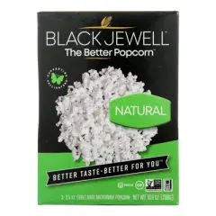 Black Jewell Natural Microwave Popcorn - Case of 6/10.5 oz
