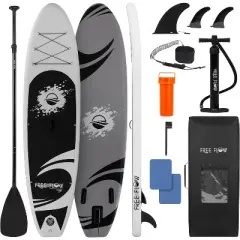 Inflatable Stand-Up Paddleboard for Stability with Non-Slip Surface, Lightweight, Durable Design, 126'' x 32'' x 6''