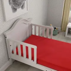 INFURNIC Mattresses Kids Full Mattress with Memory Foam Water Resistant Cover and High Density Support Base, Red, 75"*53"*5"